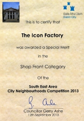 AWARD for the best shop front category