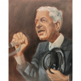 'Leonard Cohen' by Seán Lennon Oils on canvas